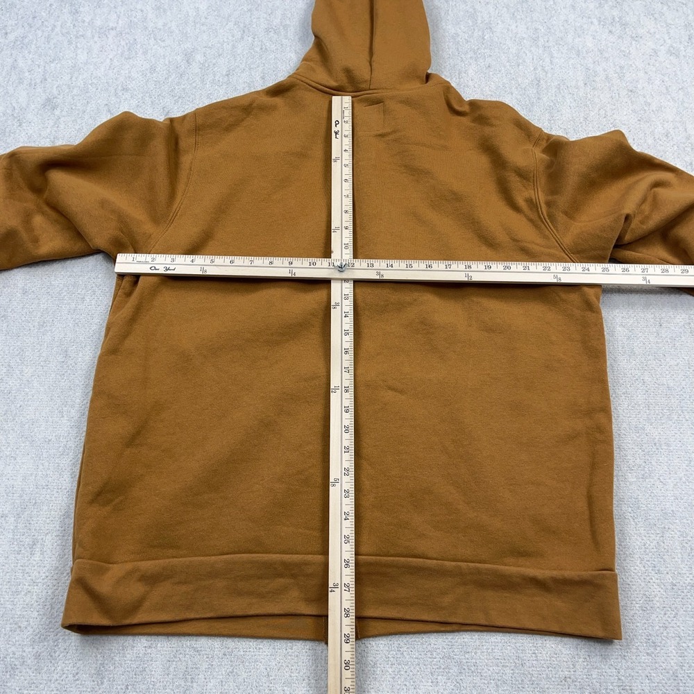 Dickies Hoodie Men XL Brown Full Zip Work Wear Sweatshirt Jacket Adult - Picture 5 of 9